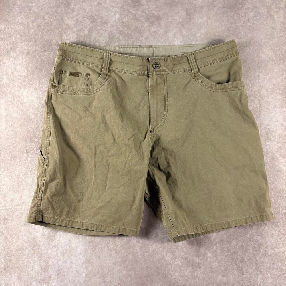 kuhl radikl tan hiking outdoor canvas shorts